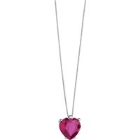 Collana Comete Donna Storia Di Luce in Oro bianco Rubino GLB1429 - GLB1429